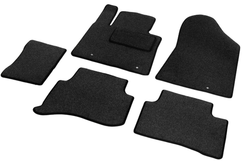 Коврики текстильные в салон автомобиля AutoFlex Business для Hyundai Tucson IV поколение 2021-н.в., графит, 5 частей, 5230303