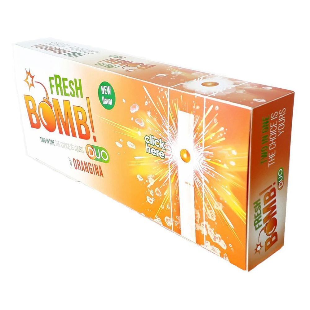 Гильзы для сигарет "Fresh Bomb" Фильтр с капсулой Апельсин 100шт. Товар уцененный
