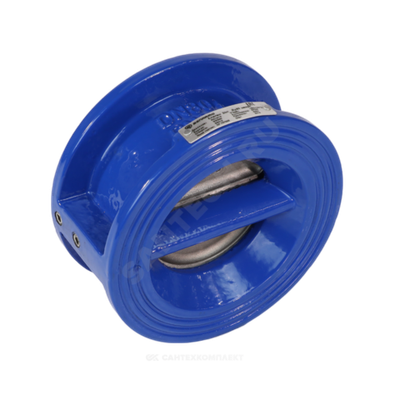 Клапан обратный чугун 2/створ 3051 Ду 250 Ру16 Тмакс=120 оС межфл створки нерж+EPDM Benarmo