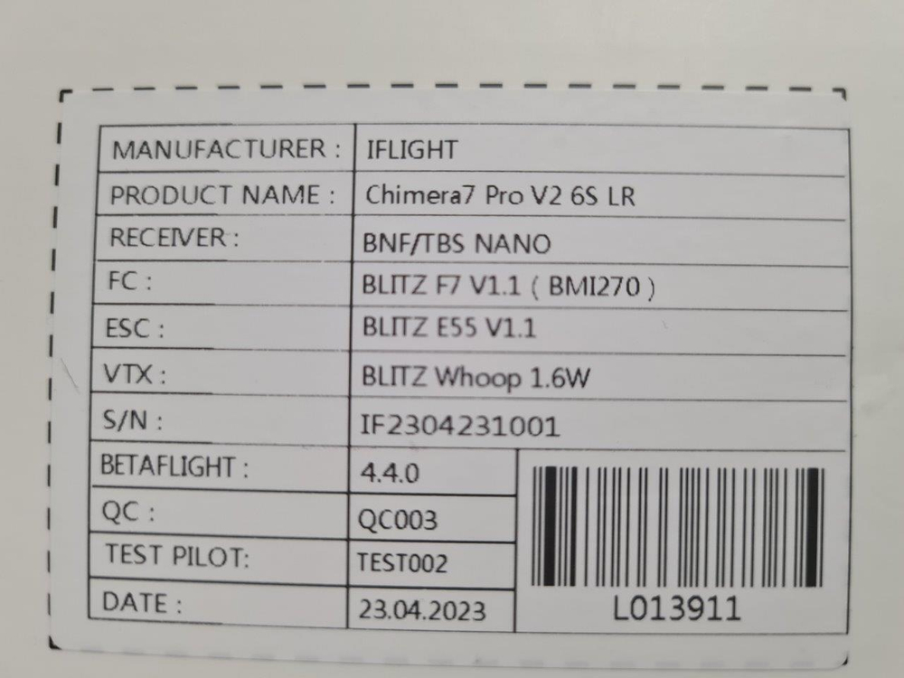 Дрон 7" FPV IFlight Chimera7 Pro V2