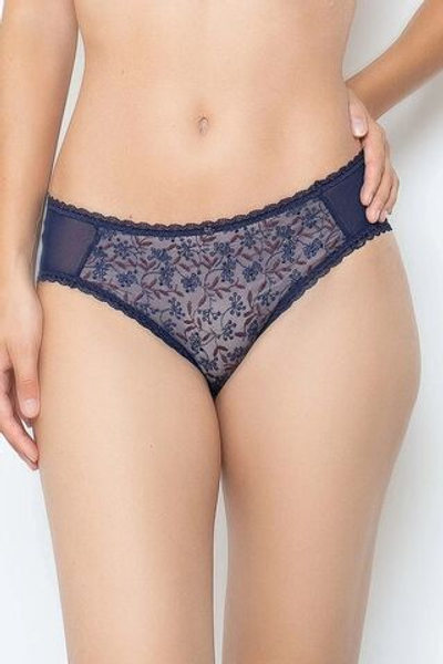 Трусы-шорты Aurore с красивой вышивкой (Размер: 46) (Цвет: синий)