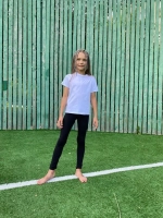 Леггинсы черные спортивные не утепленные