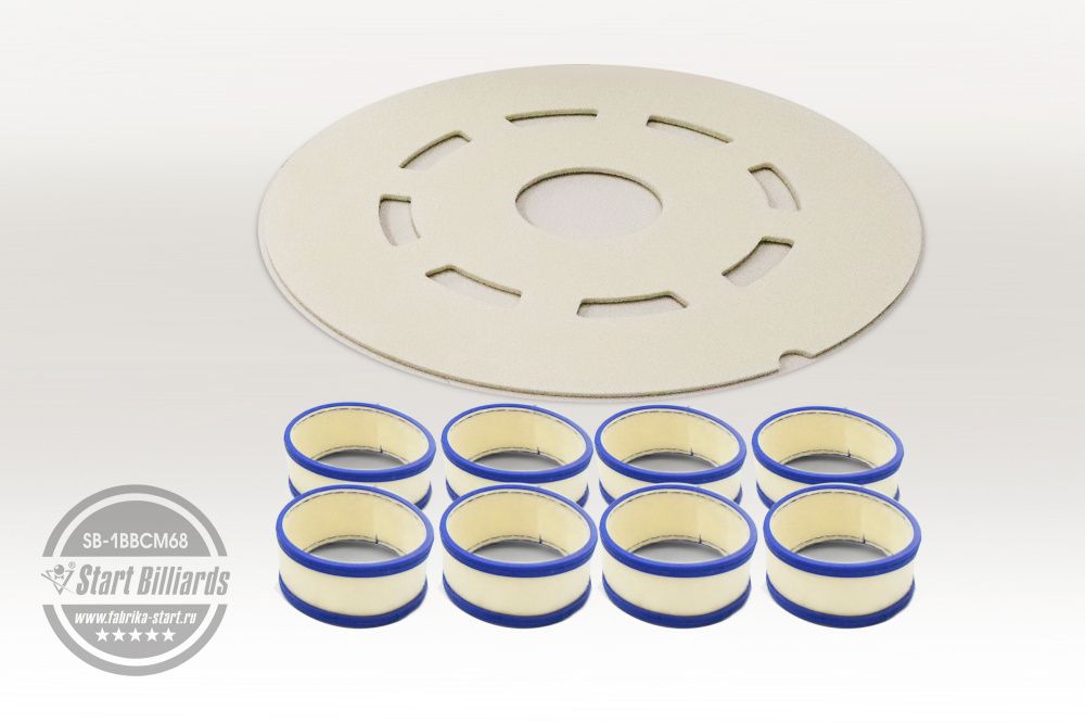Сменные войлочные круги для 1BBCM68 (9 шт)