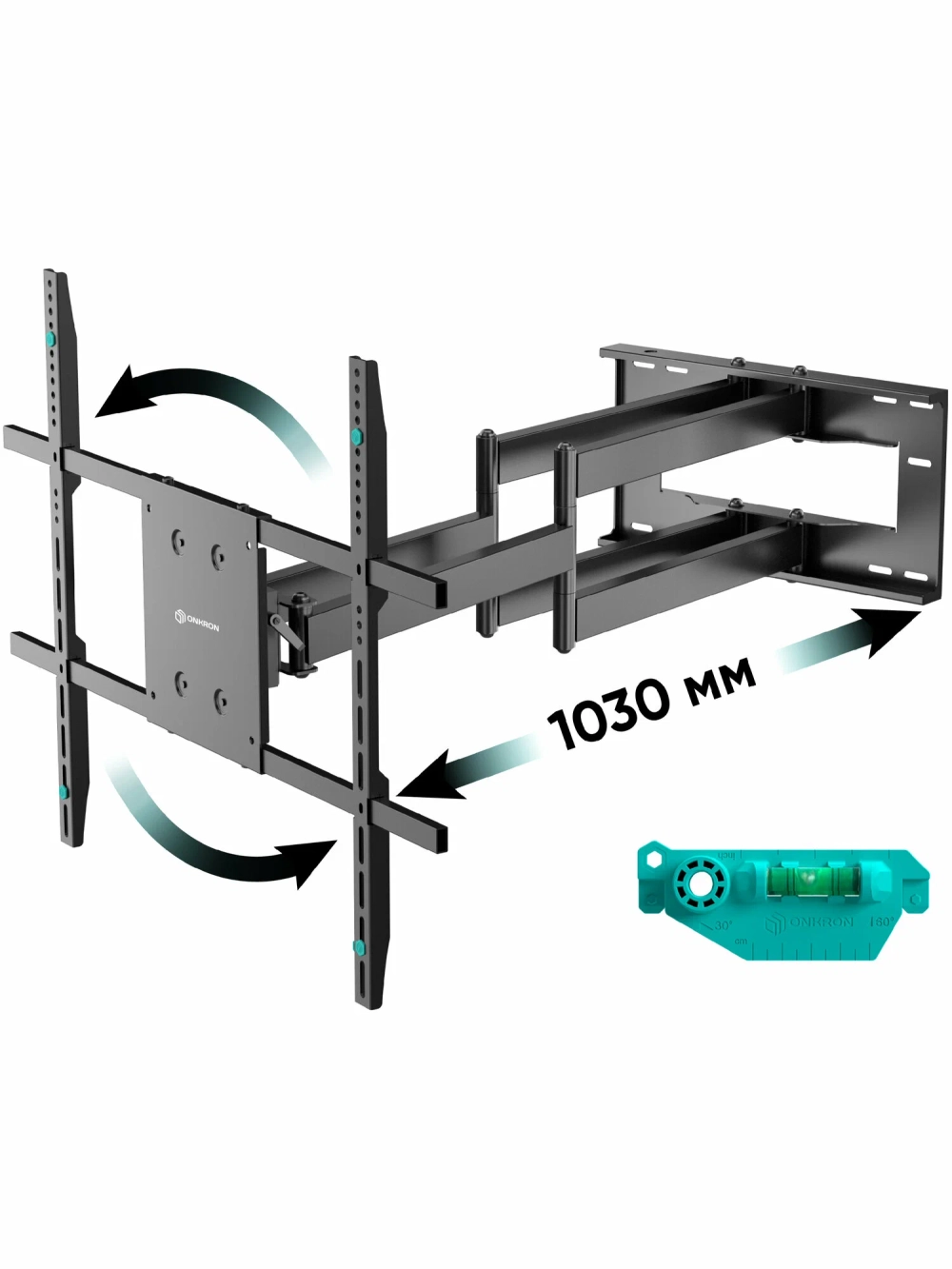 Кронштейн ONKRON M8L для телевизора 42"-110", наклонно-поворотный, до 100 кг,