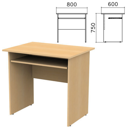 Стол компьютерный "Канц", 800х600х750 мм, СК25.10