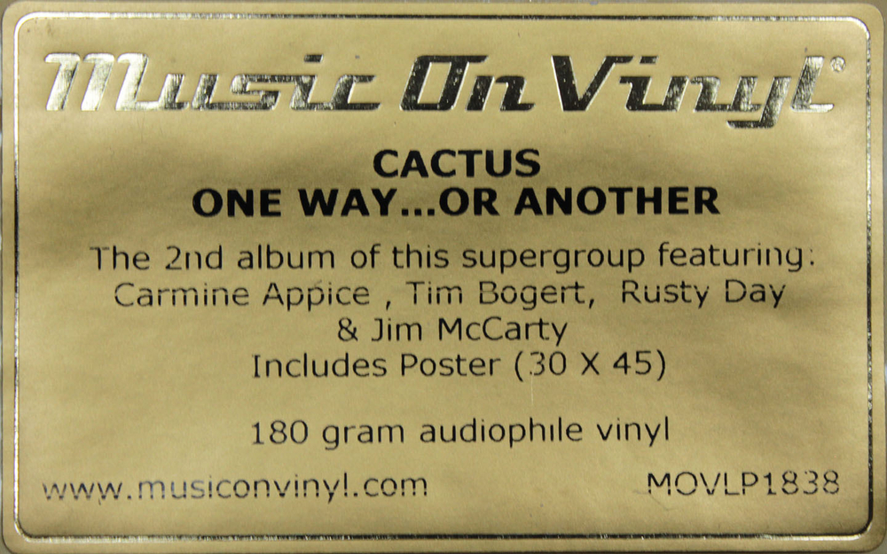 Cactus / One Way... Or Another (LP)