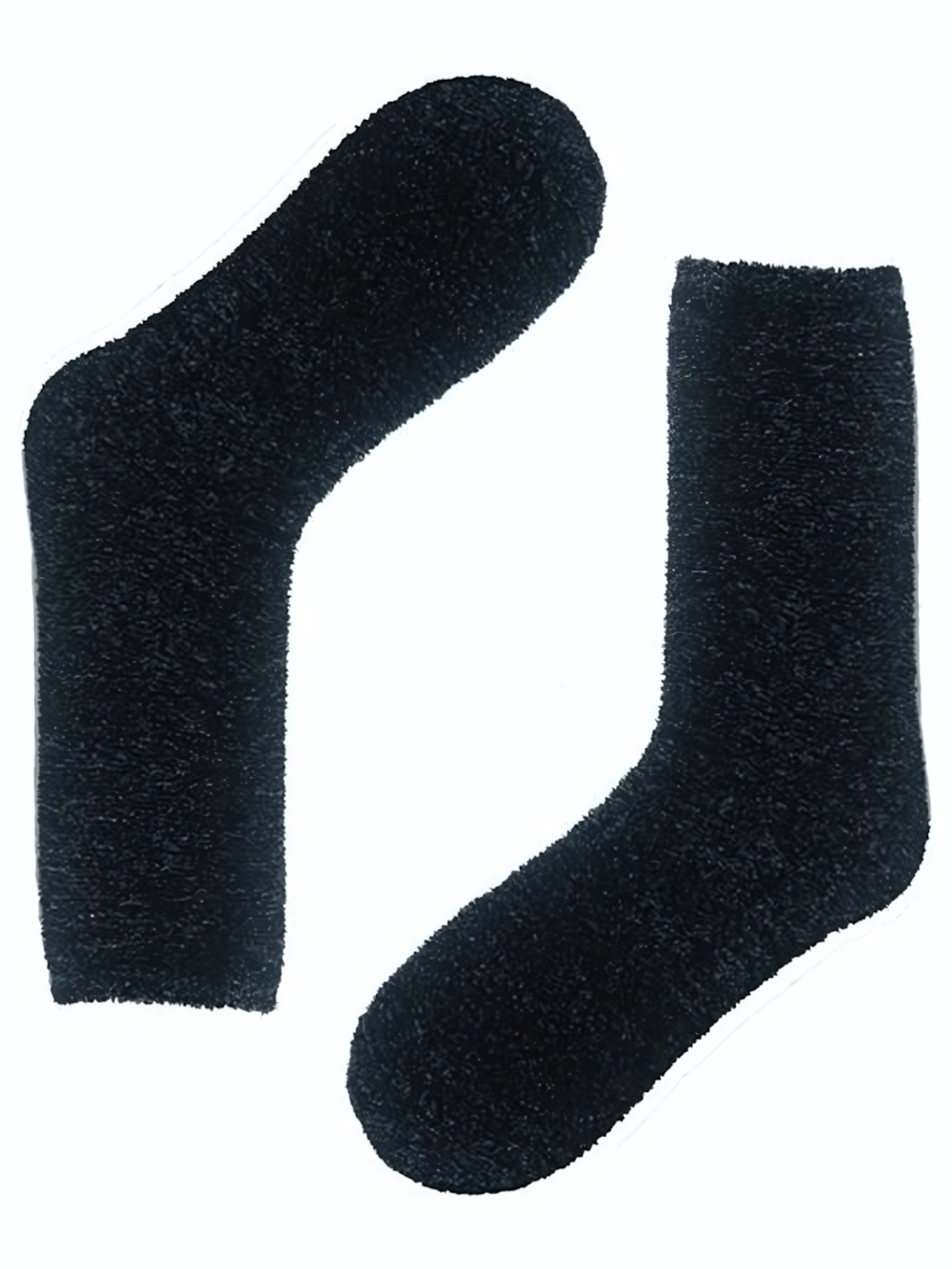 Плюшевые женские носки Soft (Размер: 25) (Цвет: черный)