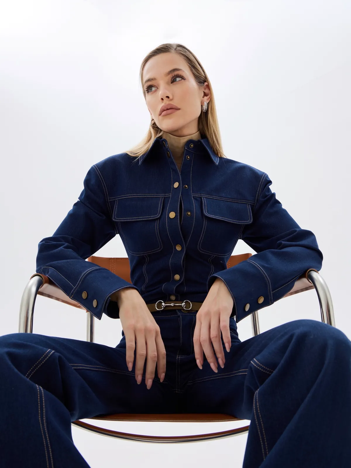 Рубашка из джинсы