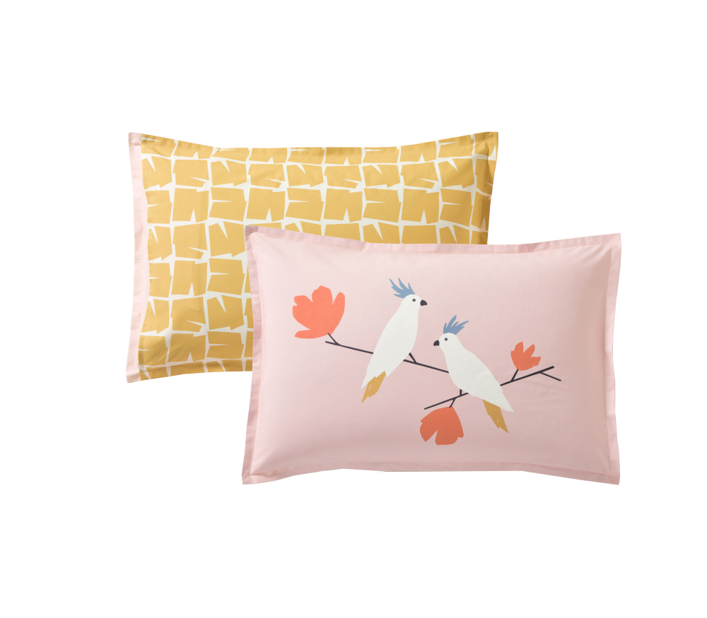 Постельное белье 1.5 спальное Blanc des Vosges Love birds petal