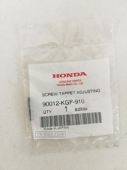 90012-KGF-910. SCREW, TAPPET ADJUSTING. Honda