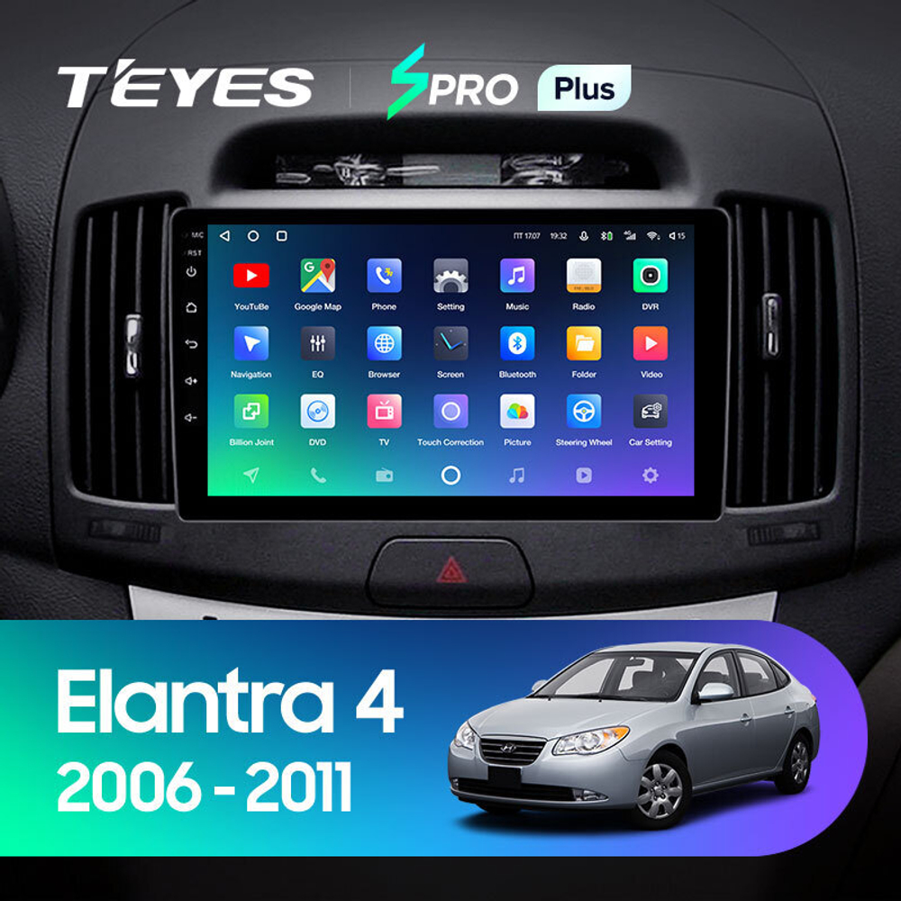 Teyes SPRO Plus 9" для Hyundai Elantra, Avante 2006-2010