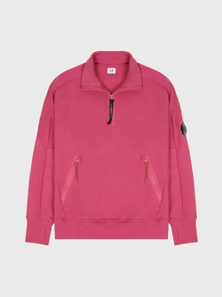 Свитшот на молнии C.P. Company Diagonal Raised Half Zip Rose