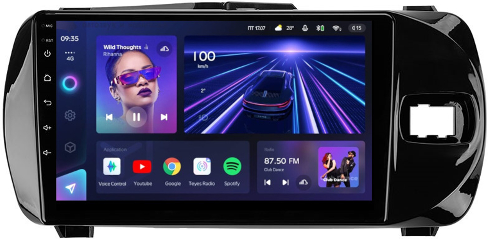 Магнитола для Toyota Vitz 3 2014-2019 - Teyes CC3L на Android 10, 8-ядер, CarPlay, 4G SIM-слот