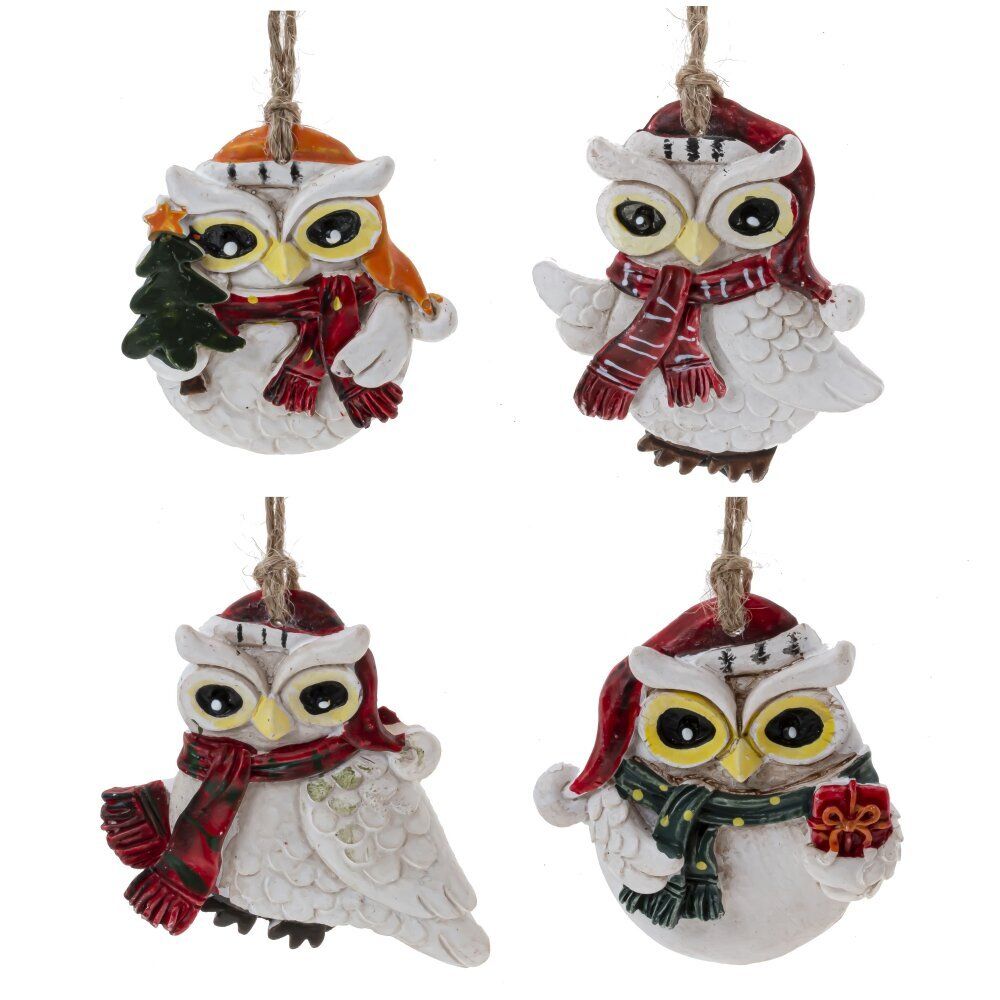 GAEM Изделие декоративное подвесное "Сова", L5 W0,5 H5 см, 4в.