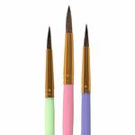 Кисти ПОНИ набор 3 шт. (круглые № 3, 4, 5), блистер, BRAUBERG KIDS, 201074