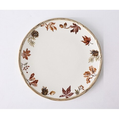 Тарелка подставная "Золотая осень" 27,4х27,4х2,5см Керамика