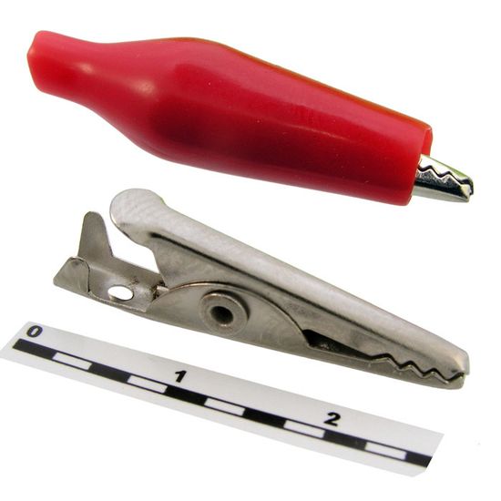 Зажим, крокодил 8-0025 red