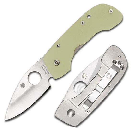 Складной нож Spyderco Leaf Storm C128GP c клинком из стали CPM-S30V, рукоять G10