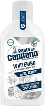 Pasta del Capitano Ополаскиватель для полости рта Whitening with OX-Active / Отбеливающий с активным кислородом 400 мл