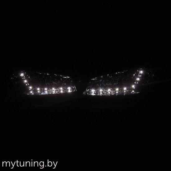 Передние фары daylight chrome для Renault Megane 2(II)