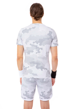Мужская теннисная футболка Hydrogen Tech Camo Tee - camo black/white