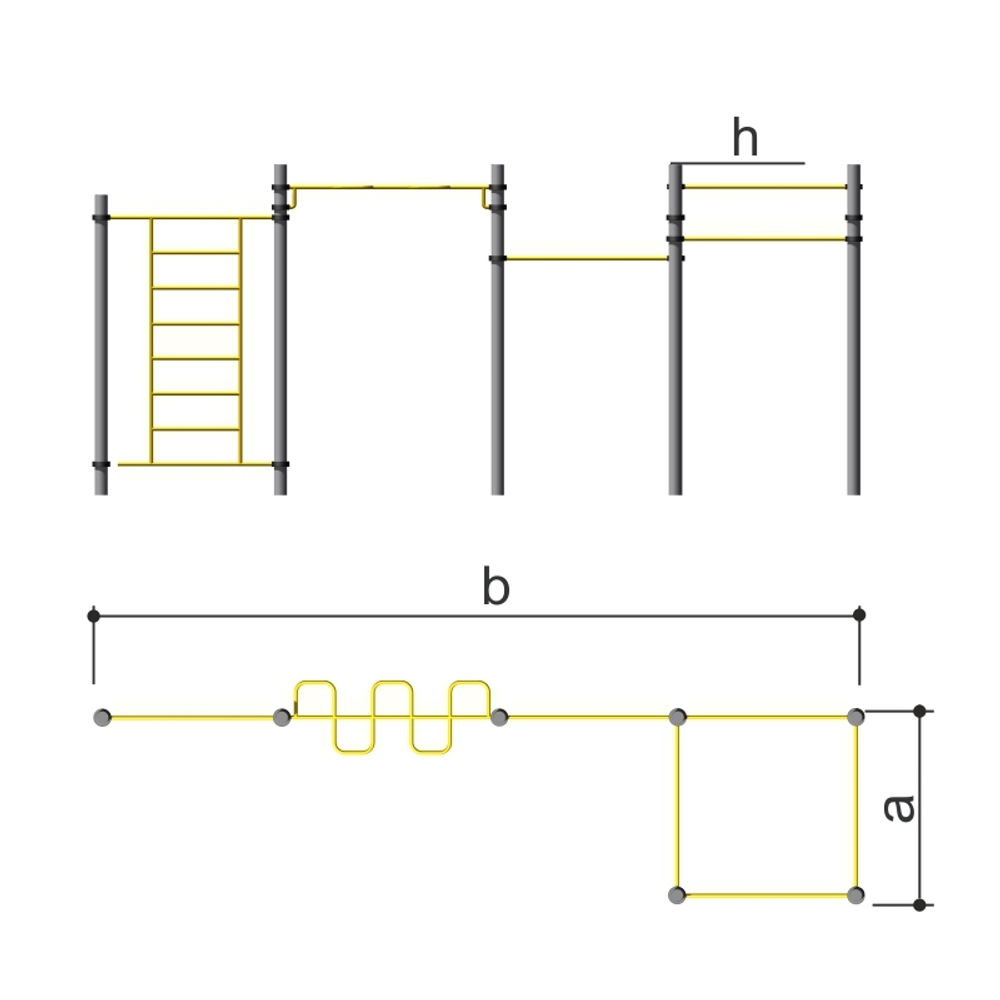 Спортивное оборудование для Wоrkout Romana 501.32.01