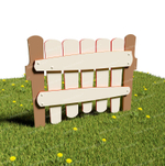 Забор уличный из экопластика 3, секция 1000х740 мм