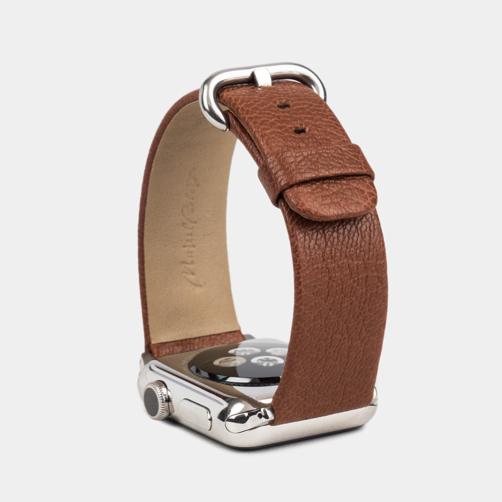 Ремешок для Apple Watch 40/41/42 mm из кожи козы, цвета карамель