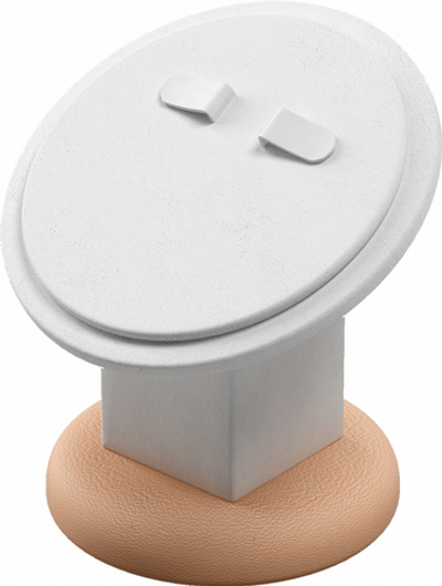 Подставка для серег/круглая/2 язычка/накладка/ножка/основание