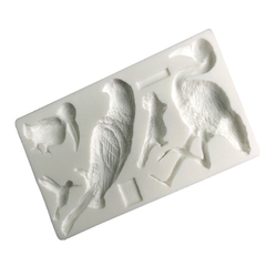 Молд прямоугольный "Фламинго и райские птицы"