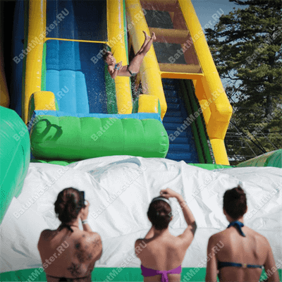 Надувная водная горка «Большой трамплин» 15*8*9 м