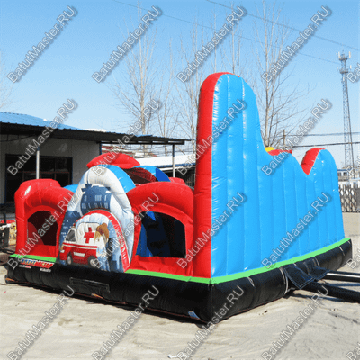Надувной батут "Пожарные"