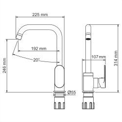 Mindel 8507 Смеситель для кухни