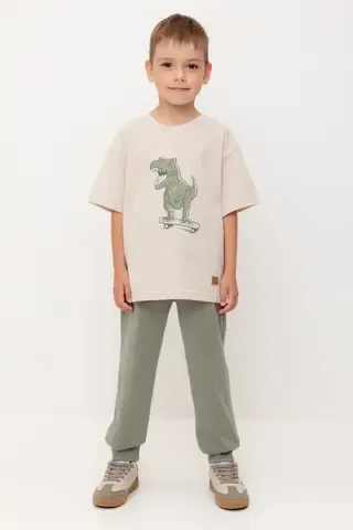 брюки  для мальчика  КР 400633/зеленый чай к554