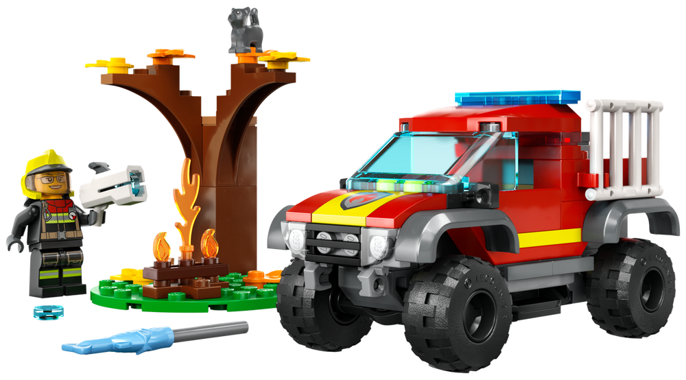 Конструктор Lego City 60393 Спасательная пожарная машина 4x4