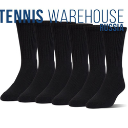 Теннисные носки Under Armour Charged Cotton 2 Crew Jr 6P - черный