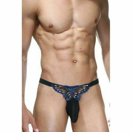 Мужские трусы стринги черные LaBlinque LB15259