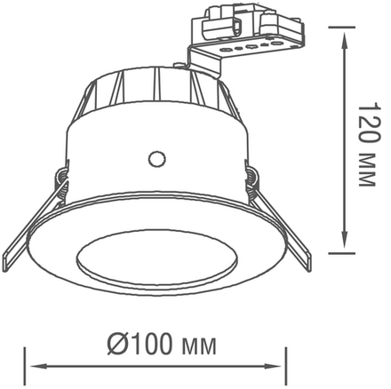 Встраиваемый светильник, 50Вт