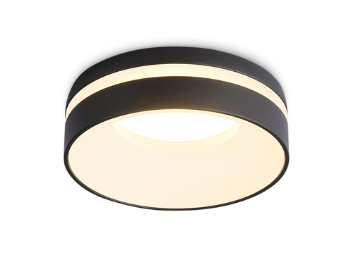 Встраиваемый точечный светильник MR16 TN3306 BK/FR черный/белый матовый MR16 GU5.3 D80*43