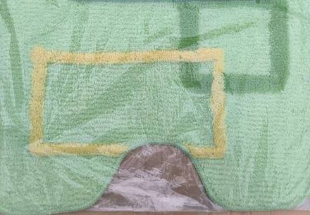 Коврик под унитаз с ворсом 50х60