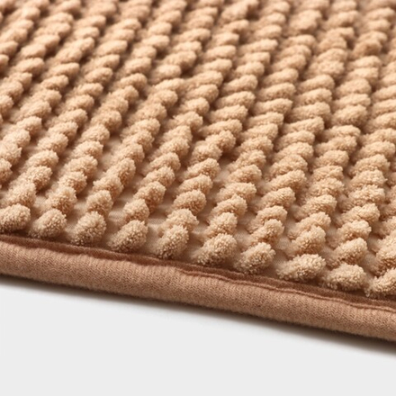 Коврик для дома Доляна «Букли», 50×80 см, бежевый