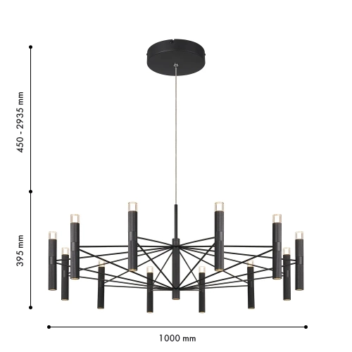 Подвесная светодиодная люстра Favourite Blick 4758-12P