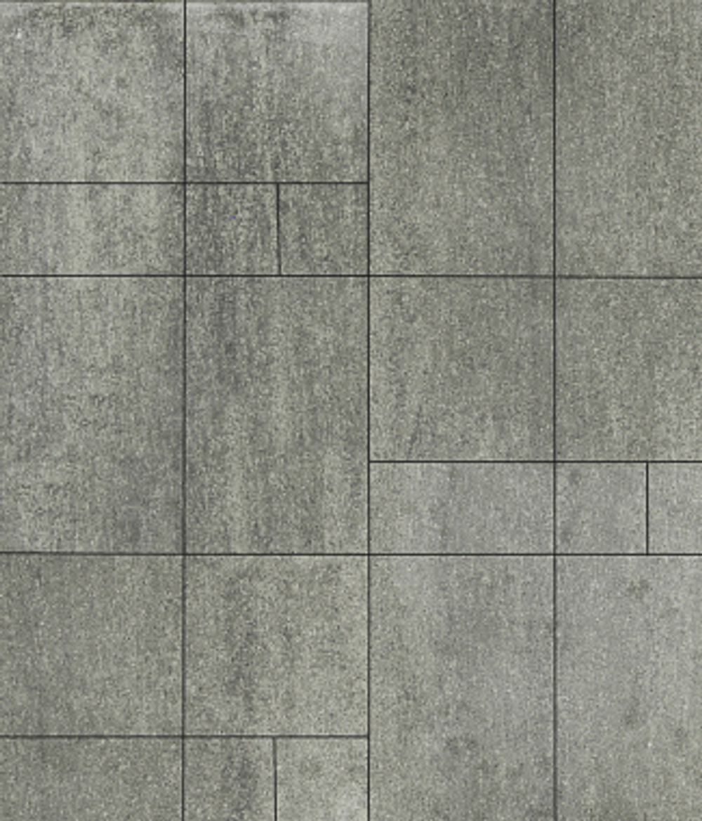 Тротуарная плитка ГРАНДО - Искусственный камень Шунгит, комплект из 4 видов плит