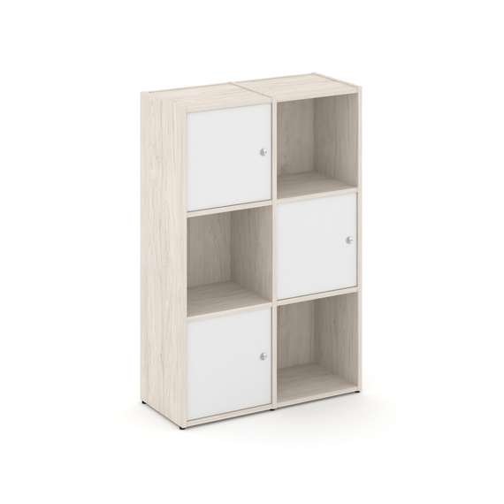 Locker plus Комплект №2 LK.K-002 Денвер Светлый/Белый 798*350*1203