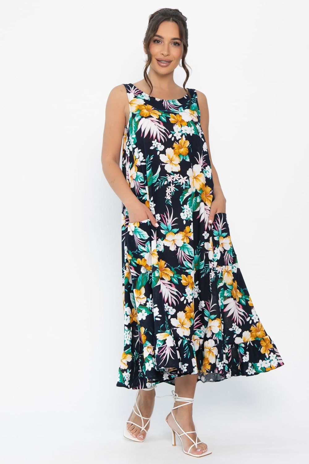 Сарафан Нимфа (синий/цветы) П13959-10М LT Collection