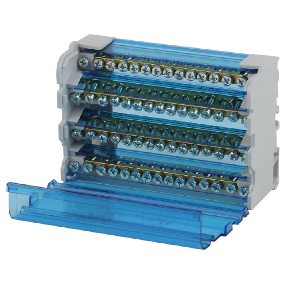 Шины на DIN-рейку ЭРА NO-224-17 в корпусе кросс-модуль ШНК 4х15 3L+PEN