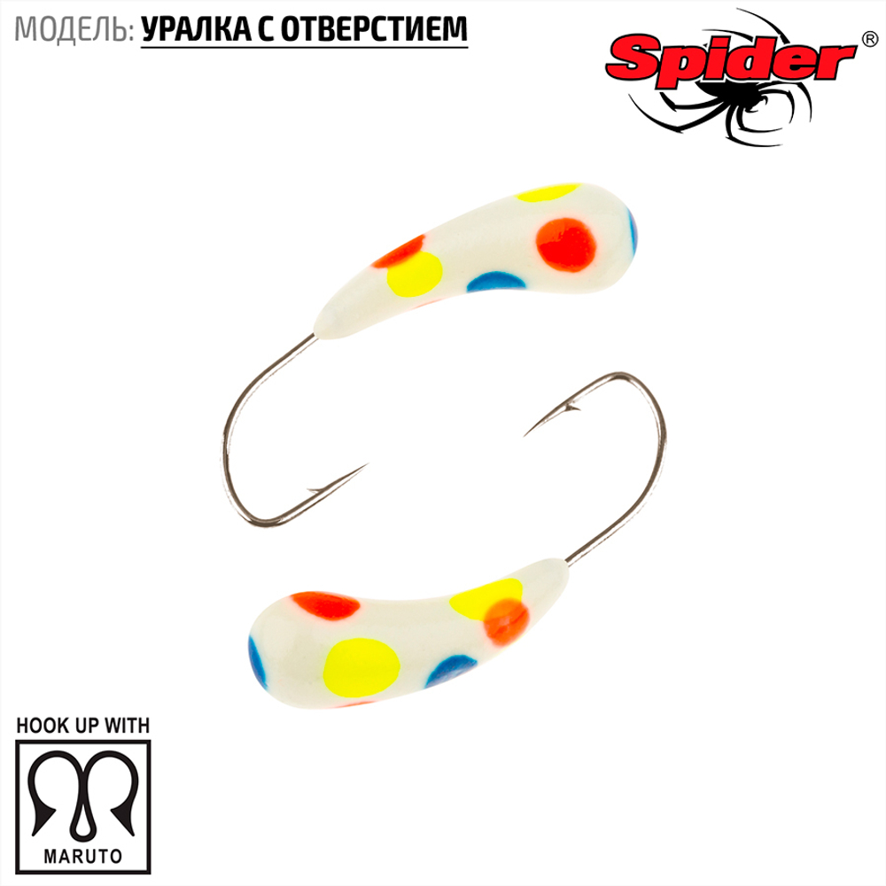 Мормышка вольфрамовая Spider 2940 "Уралка с отверстием" (4мм, 0.98гр)