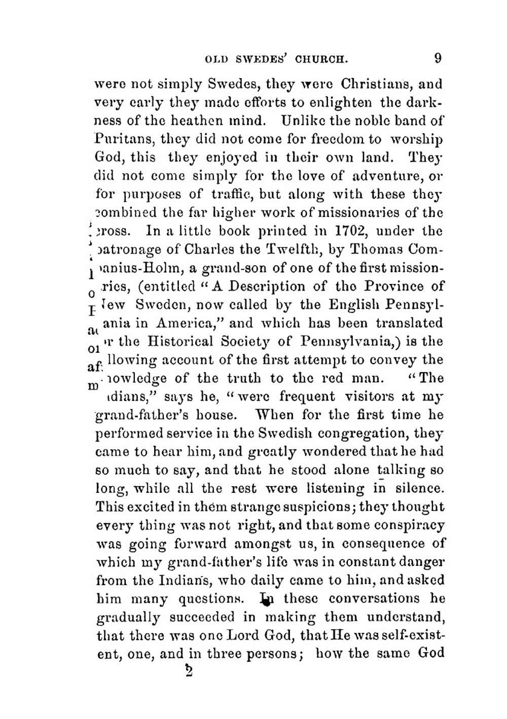 1700-1870. 170th anniversary | Philadelphia. Gloria Dei church