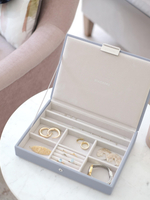 Органайзер для украшений Stackers Classic Jewellery Box Lid - Taupe Woven (Sage Green / светло-зеленый / Sage Green)