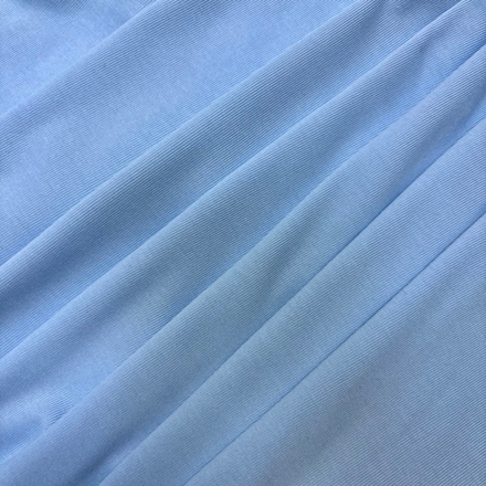 Трикотаж Рибана Голубая